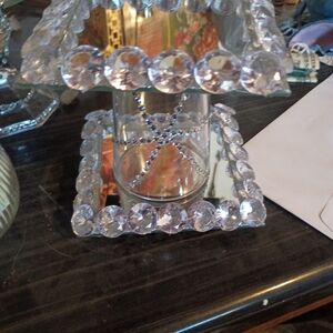 Elegant Crystal Candle Holder